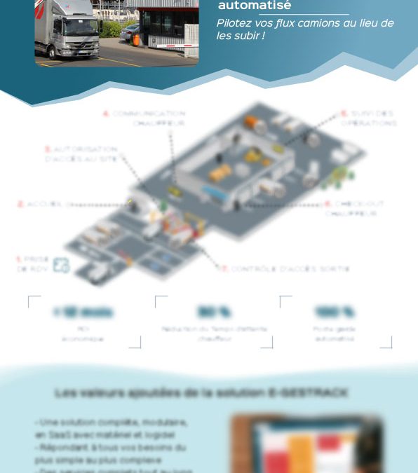 Brochure : E-GESTRACK, Accueil et contrôle d’accès automatisés sites industriels et logistiques | STACKR