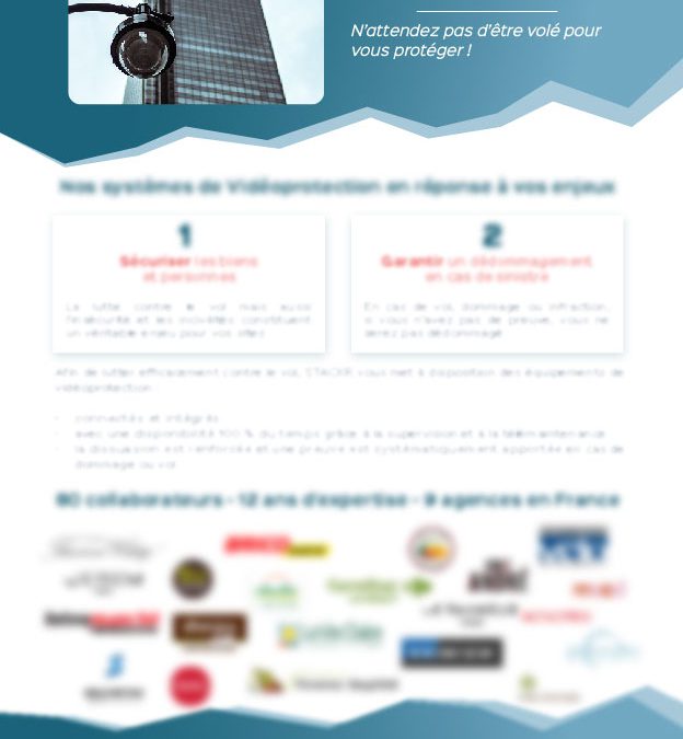 Brochure : EAS, système de vidéoprotection | STACKR