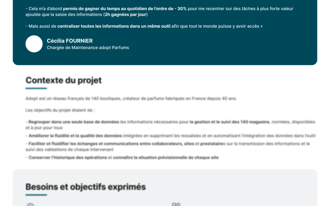 Cas client : ADOPT – Gestion de patrimoine foncier (GDM) | STACKR