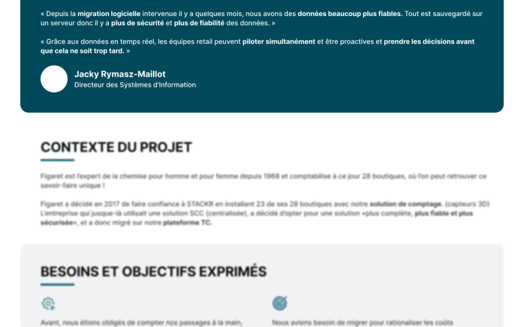 Cas client : FIGARET – Comptage Piétons 2024 | STACKR