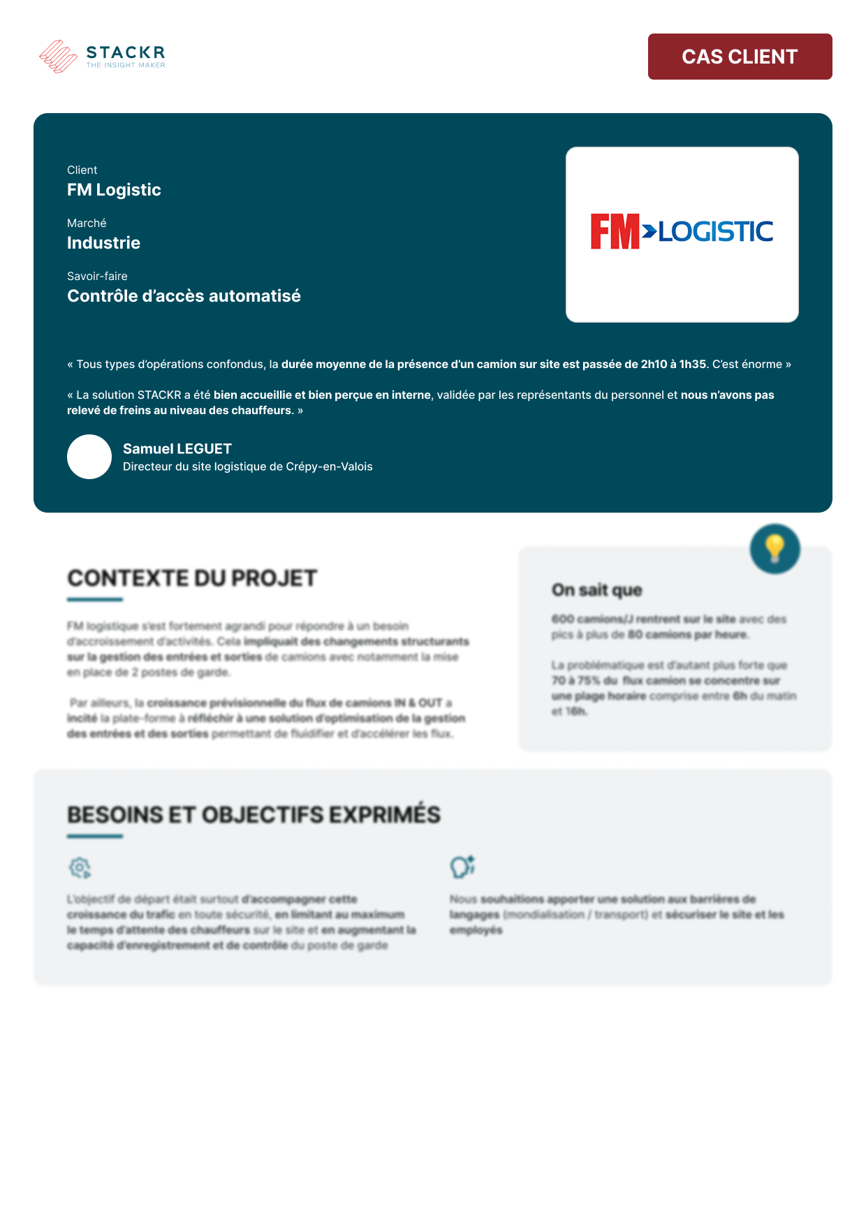 Cas client _ FM Logistique – Optimisation du contrôle d’accès automatisé (E-Gestrack) _ STACKR